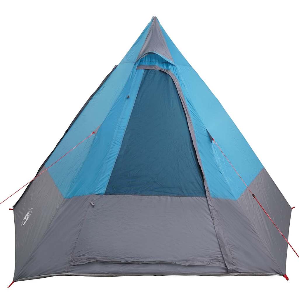 vidaXL Camping Tent with Roof Blue 482 x 360 x 227 cm Taffeta