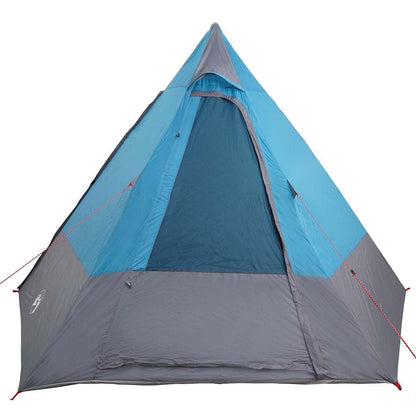 vidaXL Camping Tent with Roof Blue 482 x 360 x 227 cm Taffeta