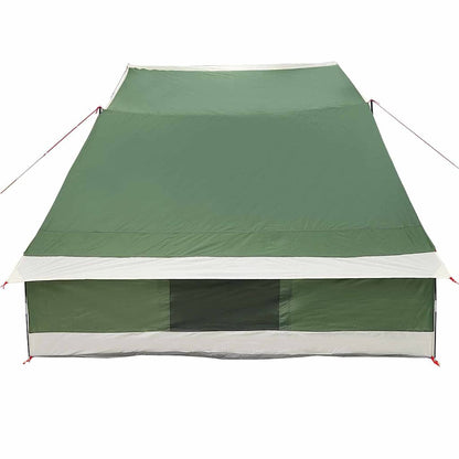 vidaXL Camping Tent with Roof Green 223 x 163 x 130 cm Taffeta
