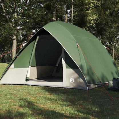 vidaXL Camping Tent with Roof Green 275 x 230 x 140 cm Taffeta