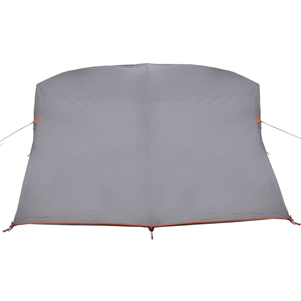 vidaXL Camping Tent Grey and Orange 275 x 230 x 140 cm Taffeta