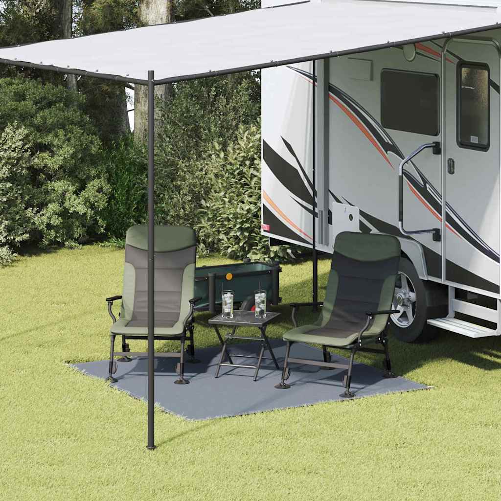 vidaXL Tent Carpet Folding Blue and Grey 200 x 200 cm Polyethylene
