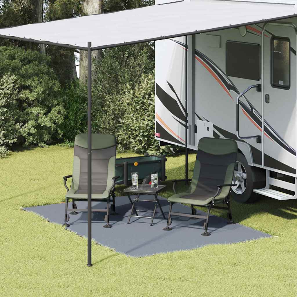vidaXL Tent Carpet Folding Blue and Grey 300 x 200 cm Polyethylene