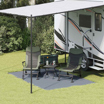 vidaXL Tent Carpet Folding Blue and Grey 300 x 200 cm Polyethylene