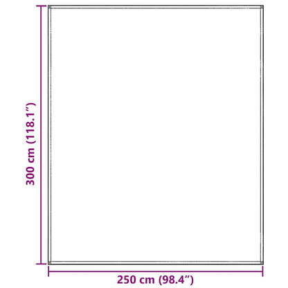 vidaXL Tent Carpet Folding Blue and Grey 300 x 250 cm Polyethylene