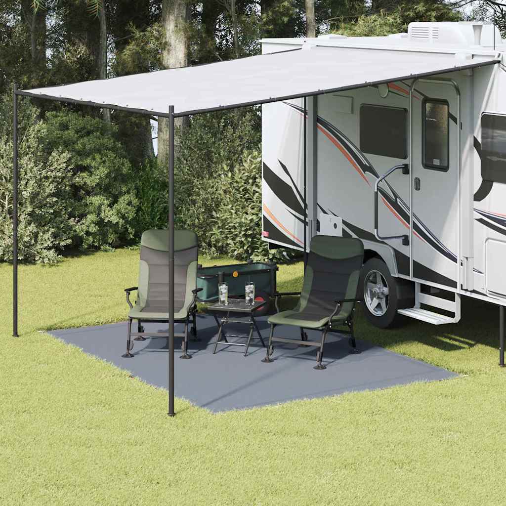 vidaXL Tent Carpet Folding Blue and Grey 350 x 250 cm Polyethylene
