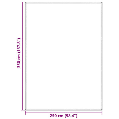 vidaXL Tent Carpet Folding Blue and Grey 350 x 250 cm Polyethylene