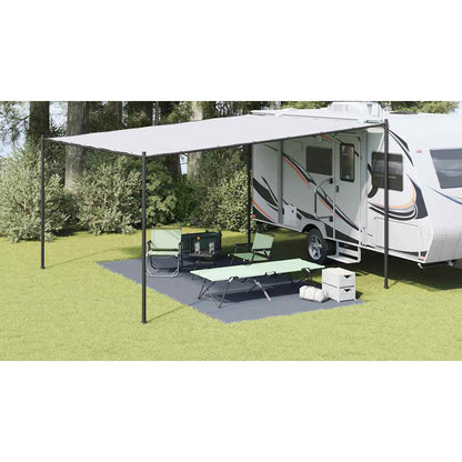 vidaXL Tent Carpet Folding Blue and Grey 500 x 250 cm Polyethylene