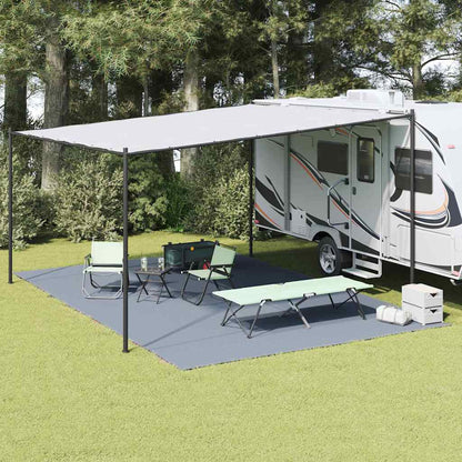 vidaXL Tent Carpet Folding Blue and Grey 600 x 250 cm Polyethylene