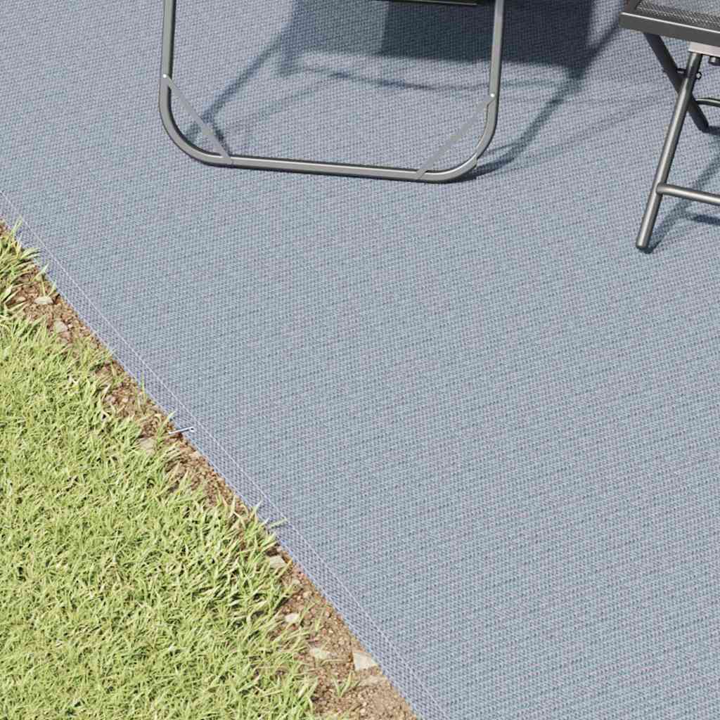 vidaXL Tent Carpet Folding Blue and Grey 600 x 250 cm Polyethylene