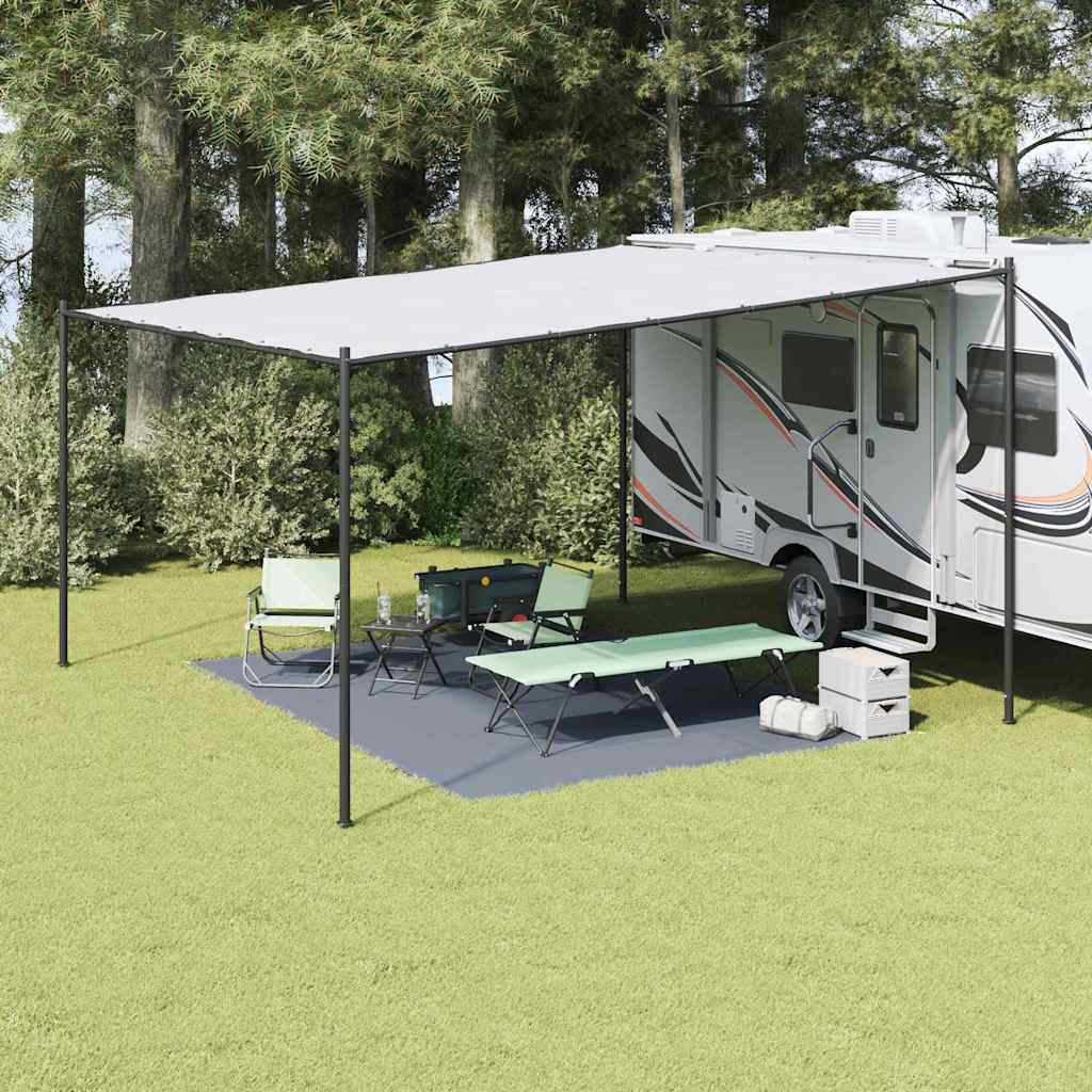 vidaXL Tent Carpet Folding Blue and Grey 400 x 300 cm Polyethylene