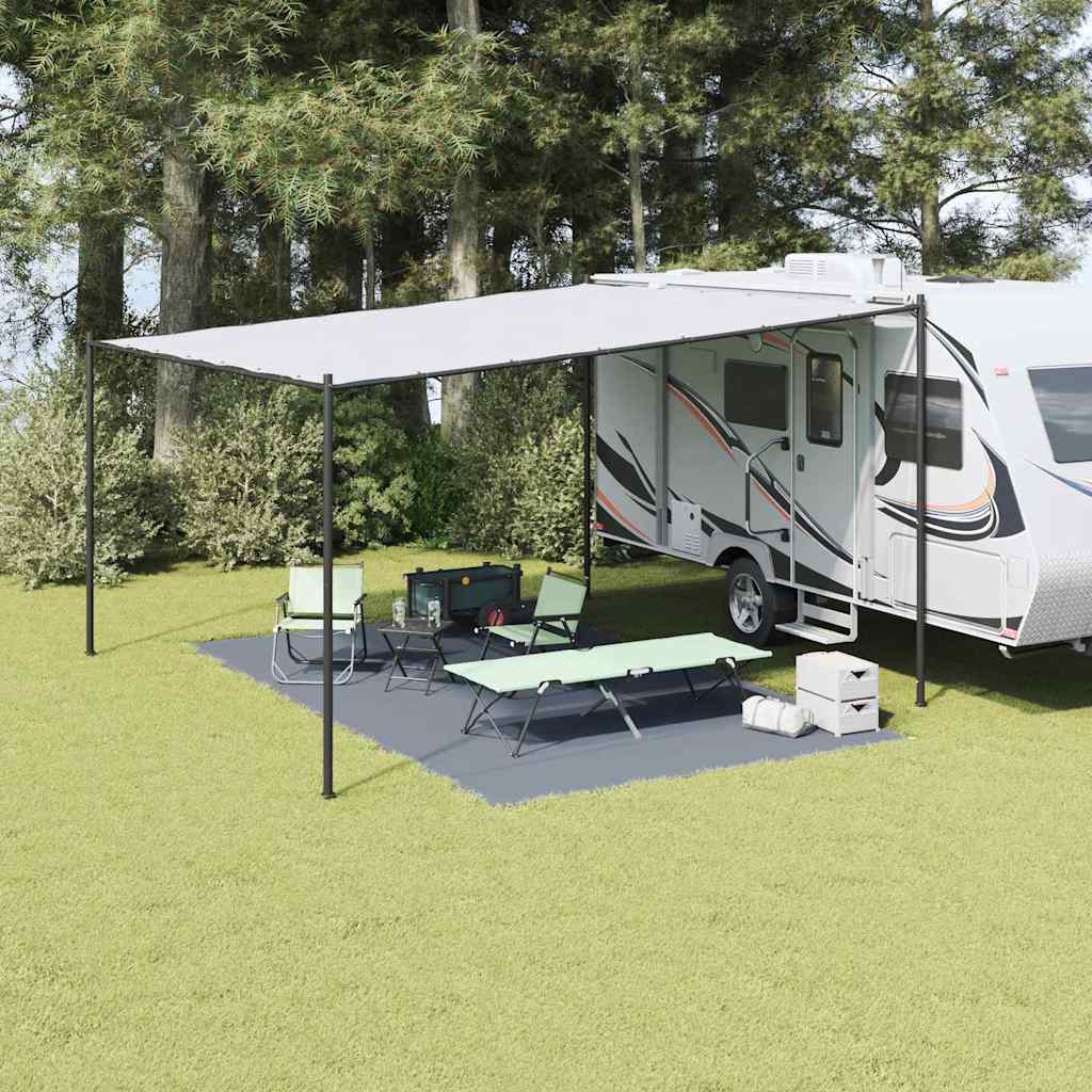 vidaXL Tent Carpet Folding Blue and Grey 500 x 300 cm Polyethylene