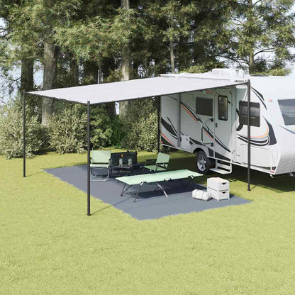vidaXL Tent Carpet Folding Blue and Grey 600 x 300 cm Polyethylene