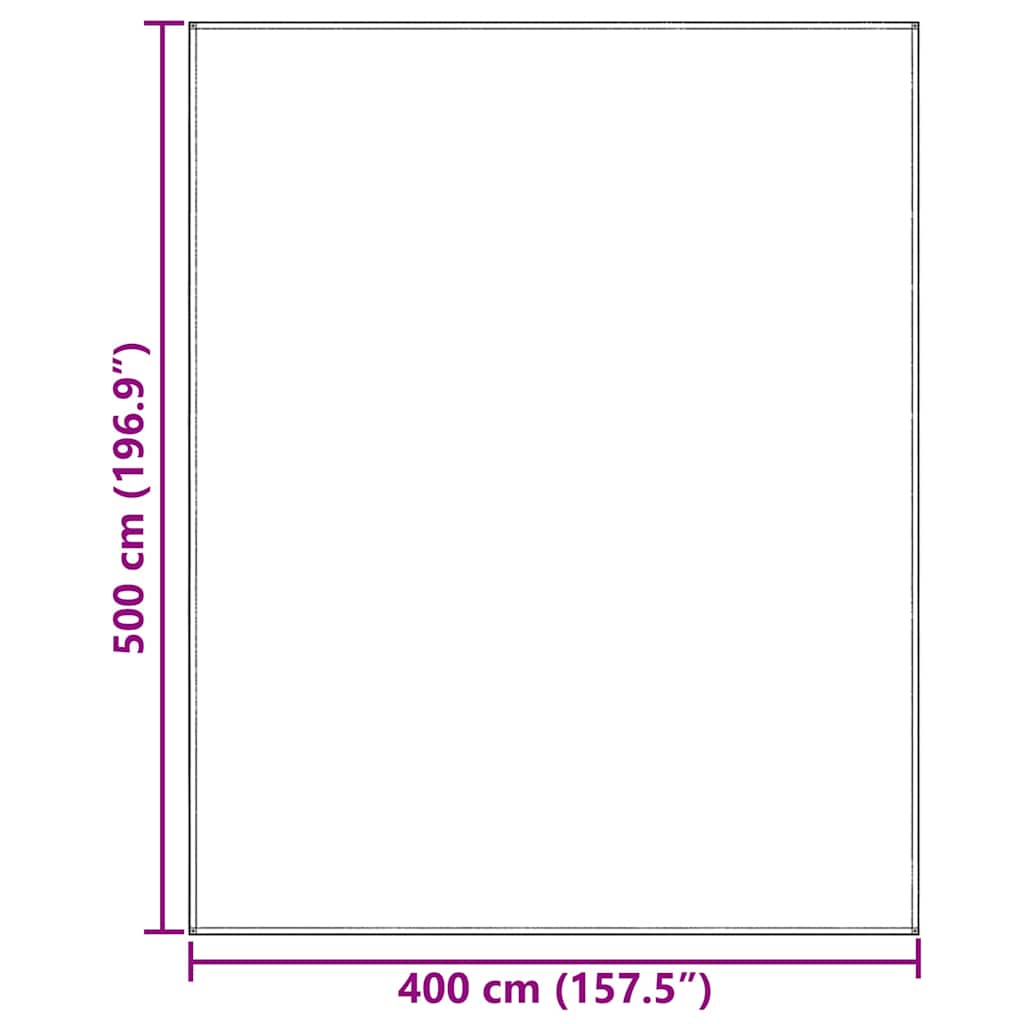 vidaXL Tent Carpet Folding Blue and Grey 500 x 400 cm Polyethylene