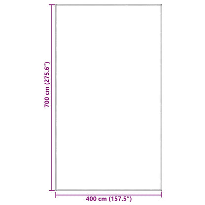 vidaXL Tent Carpet Folding Blue and Grey 700 x 400 cm Polyethylene