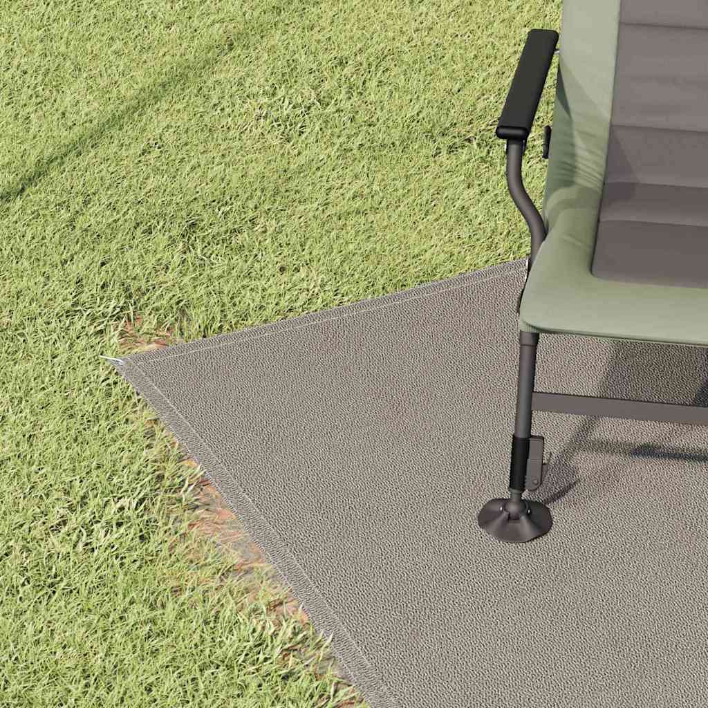 vidaXL Tent Carpet Folding Manual Light Grey 200 x 250 cm Polyethylene