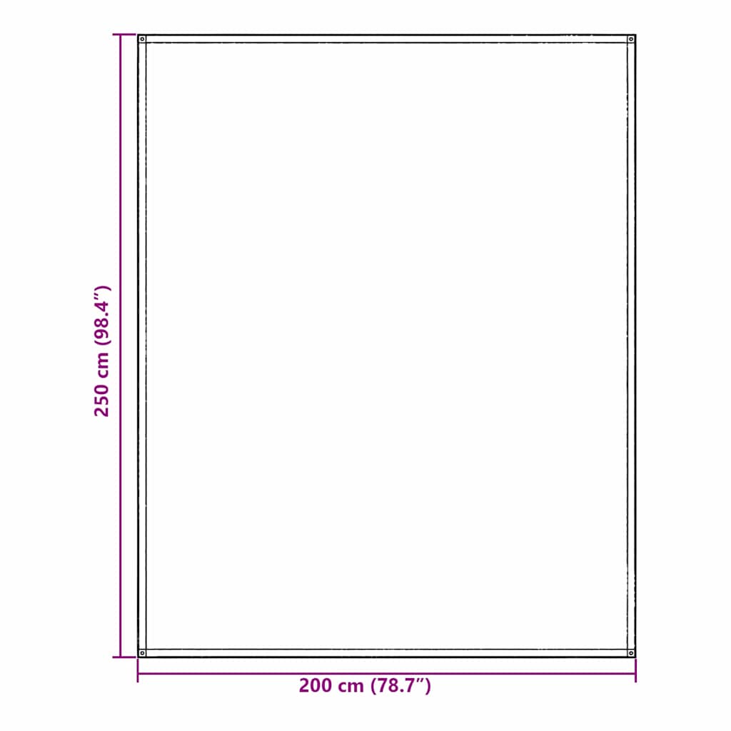 vidaXL Tent Carpet Folding Manual Light Grey 200 x 250 cm Polyethylene