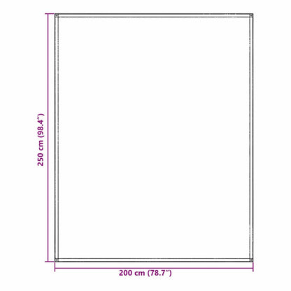 vidaXL Tent Carpet Folding Manual Light Grey 200 x 250 cm Polyethylene