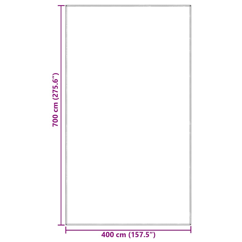 vidaXL Tent Carpet Folding Manual Light Grey 700 x 400 cm Polyethylene