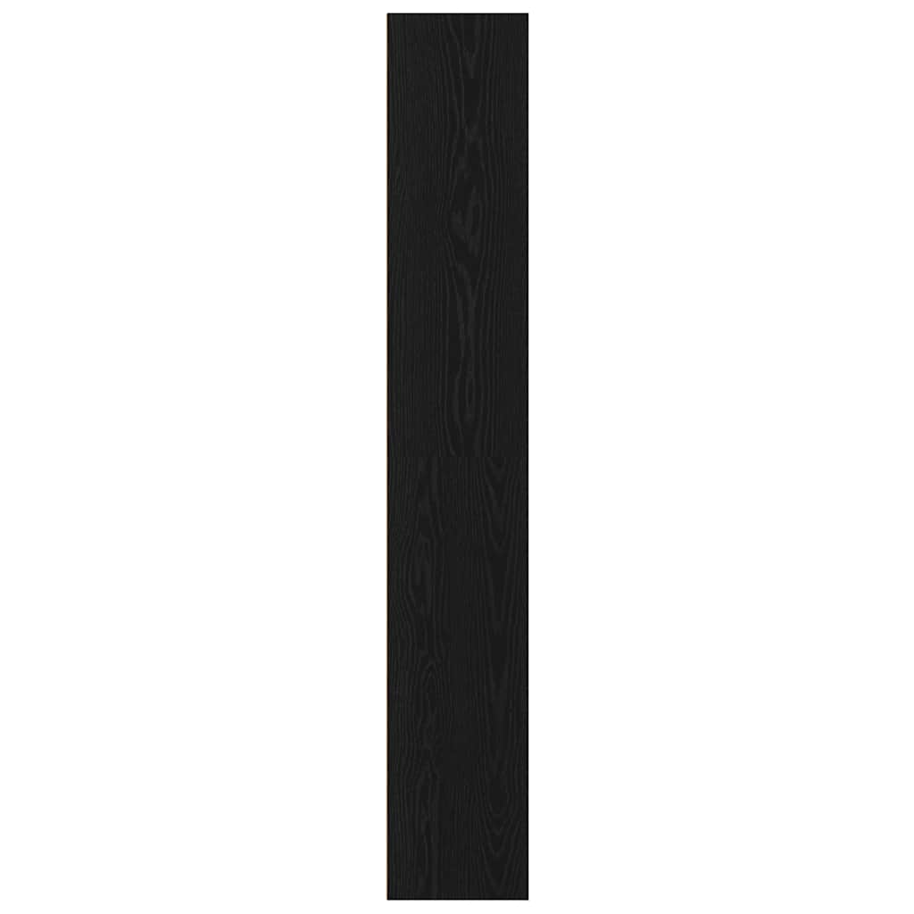 vidaXL Book Cabinet Black Oak 80x30x189 cm Engineered Wood