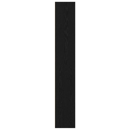 vidaXL Book Cabinet Black Oak 80x30x189 cm Engineered Wood
