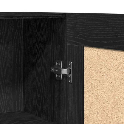 vidaXL Book Cabinet 3-Tier 82.5 x 30.5 x 150 cm Engineered Wood