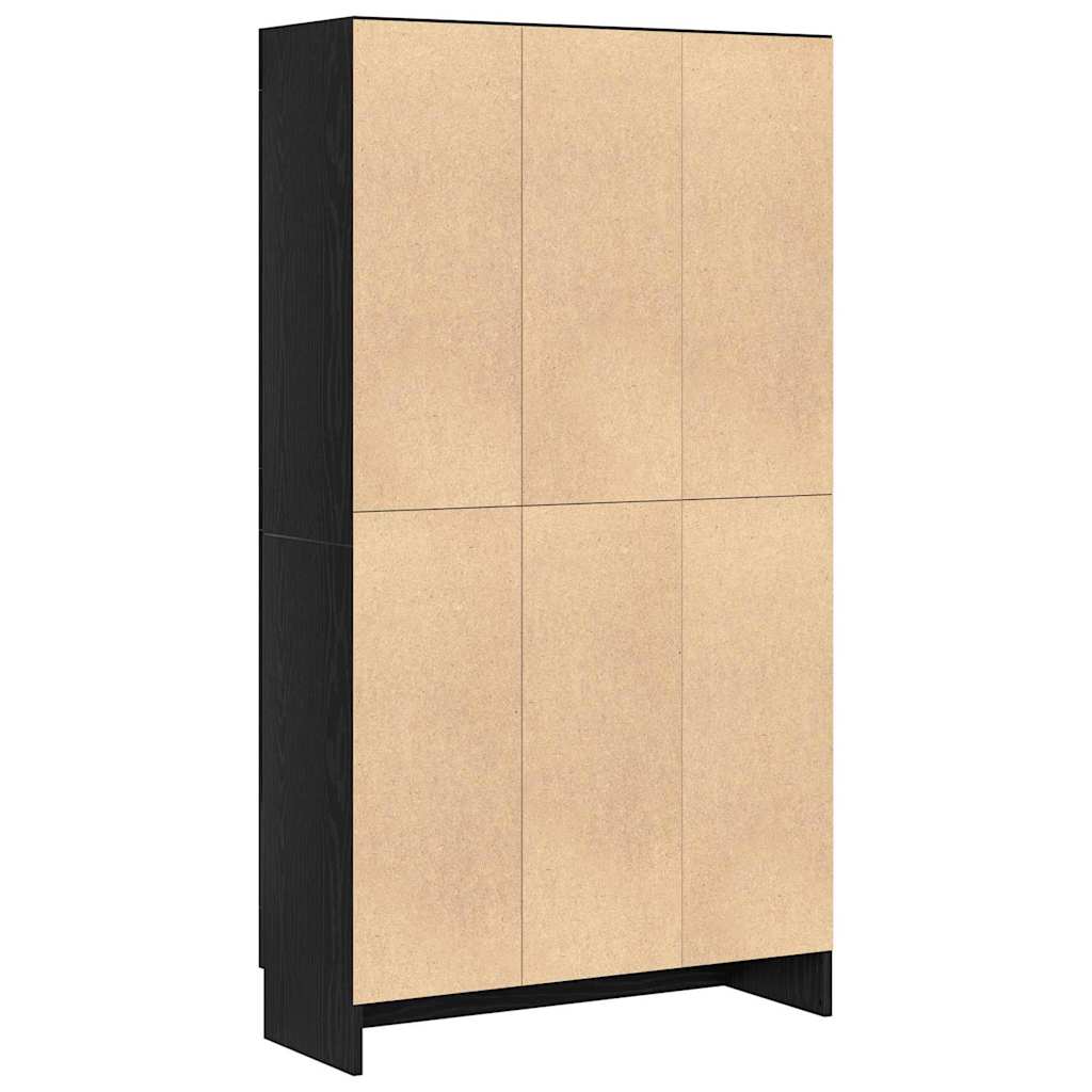 vidaXL Book Cabinet 3-Tier 82.5 x 30.5 x 150 cm Engineered Wood
