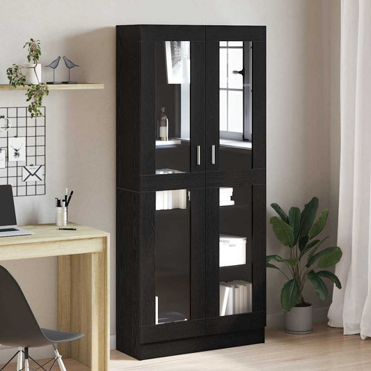 vidaXL Book Cabinet 4-Tier 82.5 x 30.5 x 185 cm Engineered Wood