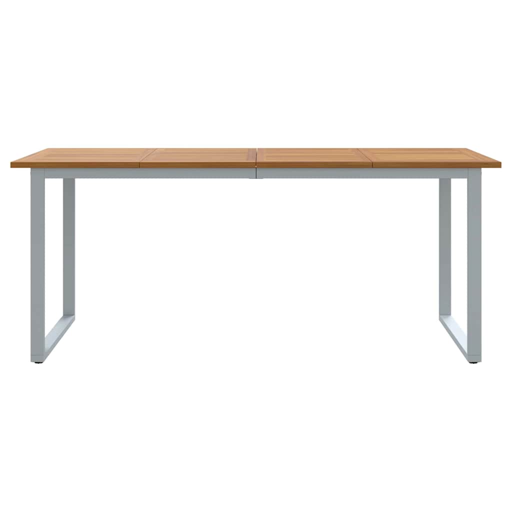 vidaXL Garden Table Grey 180 x 90 x 75 cm Solid Acacia Wood