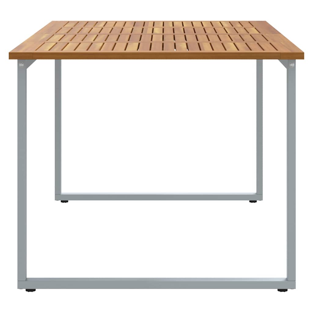 vidaXL Garden Table Grey 180 x 90 x 75 cm Solid Acacia Wood