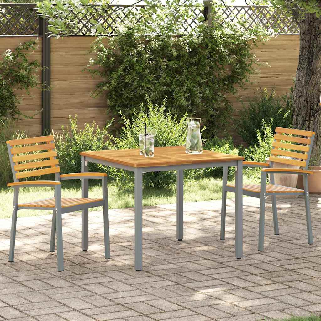 vidaXL Garden Chair 2 pcs Brown 56 x 57 x 87 cm Solid Acacia Wood