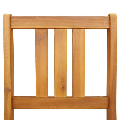 vidaXL Garden Chair with Cushion Folding 2 pcs Solid Acacia Wood