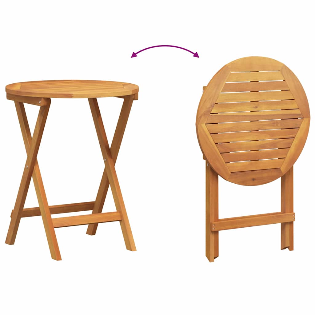 vidaXL Garden Dining Set 3 pcs Oil Natural Solid Acacia Wood