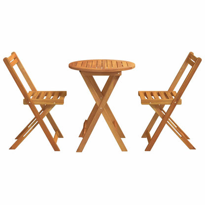 vidaXL Garden Dining Set 3 pcs Oil Natural Solid Acacia Wood