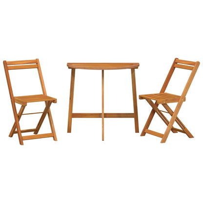 vidaXL Bistro Set 3 pcs Brown Solid acacia wood