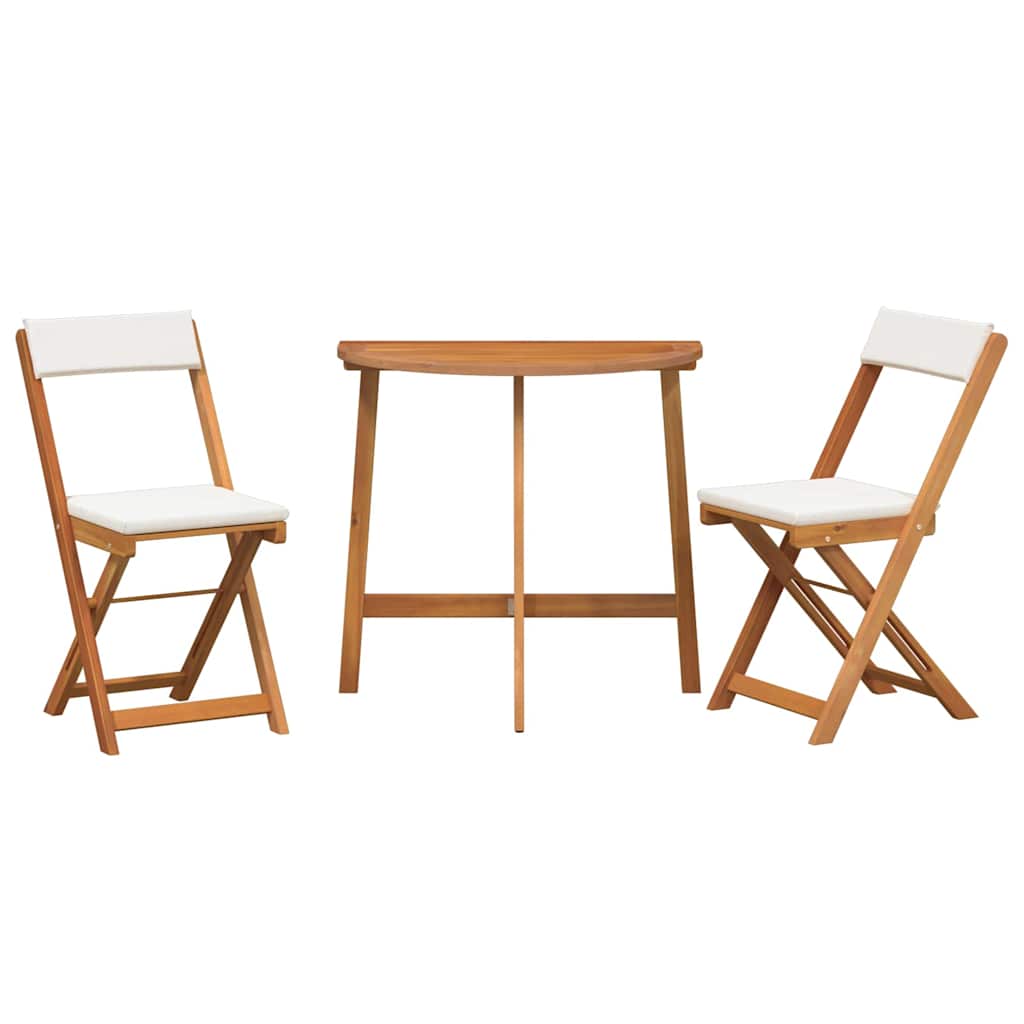 vidaXL Bistro Set 3 pcs Brown Solid acacia wood