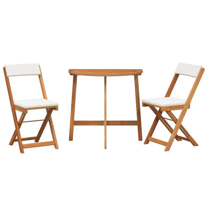 vidaXL Bistro Set 3 pcs Brown Solid acacia wood
