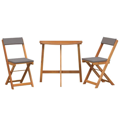 vidaXL Bistro Set 3 pcs Brown Solid acacia wood