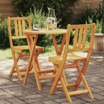 vidaXL Bistro Set 3 pcs Brown Solid acacia wood
