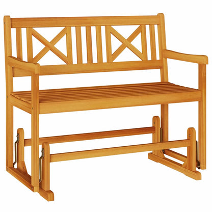 vidaXL Garden Glider Bench Natural 110 x 59 x 97 cm Solid Acacia Wood