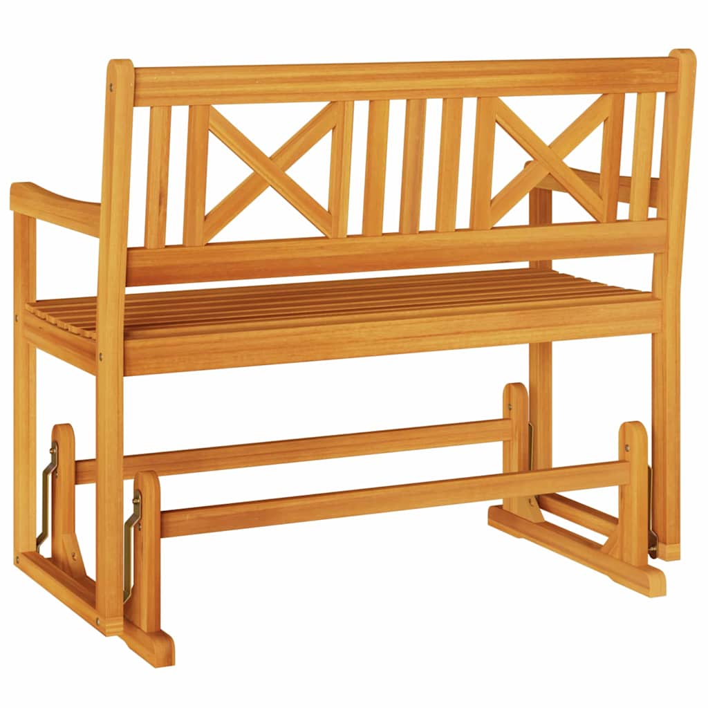 vidaXL Garden Glider Bench Natural 110 x 59 x 97 cm Solid Acacia Wood