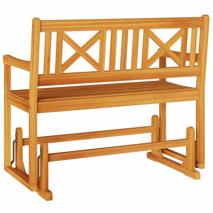 vidaXL Garden Glider Bench Natural 110 x 59 x 97 cm Solid Acacia Wood