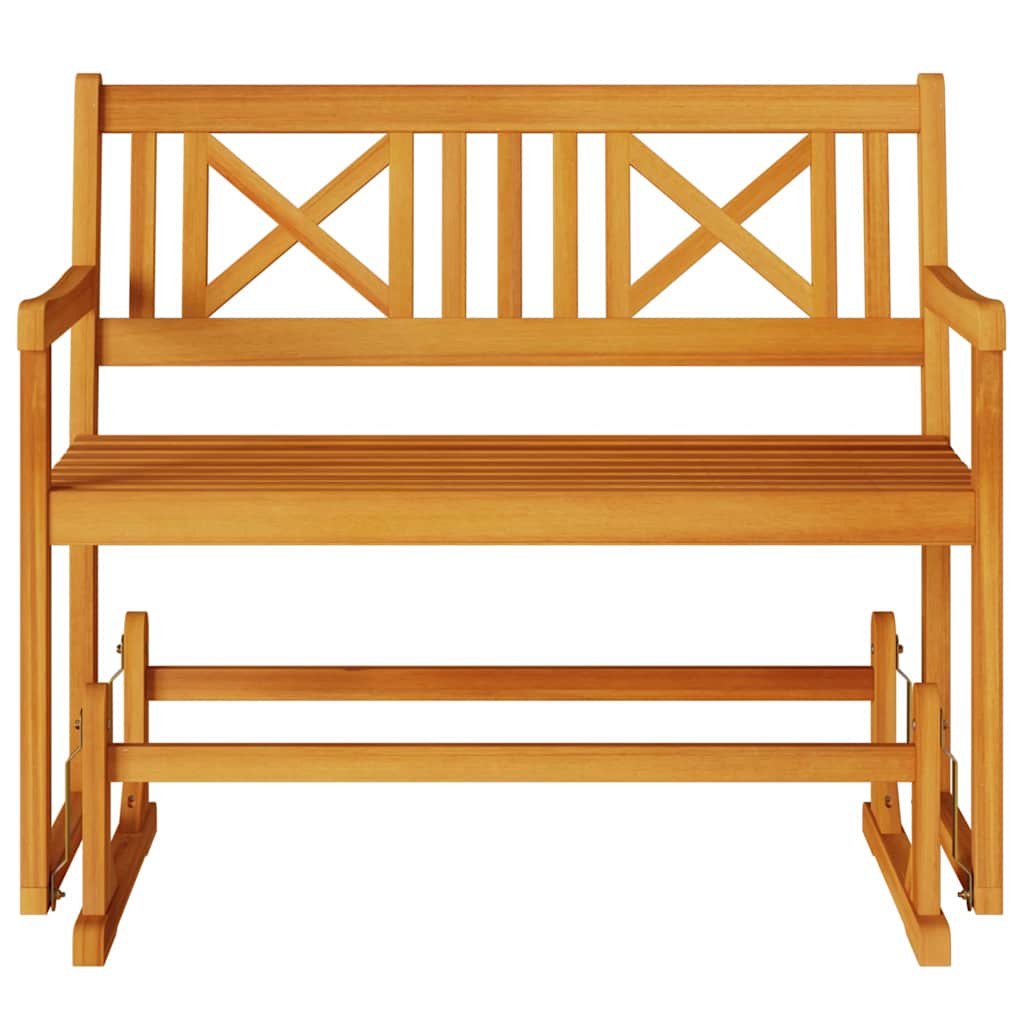 vidaXL Garden Glider Bench Natural 110 x 59 x 97 cm Solid Acacia Wood