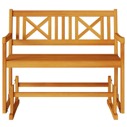 vidaXL Garden Glider Bench Natural 110 x 59 x 97 cm Solid Acacia Wood
