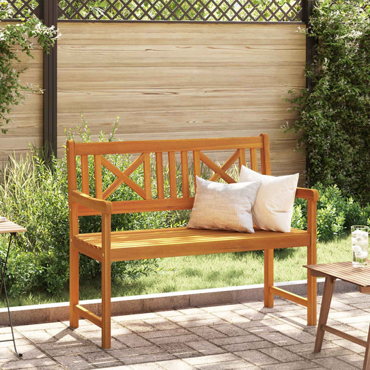 vidaXL Outdoor Bench Natural 110 x 56 x 90 cm Solid Acacia Wood