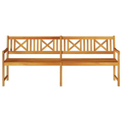 vidaXL Outdoor Bench Natural 220 x 56 x 90 cm Solid Acacia Wood