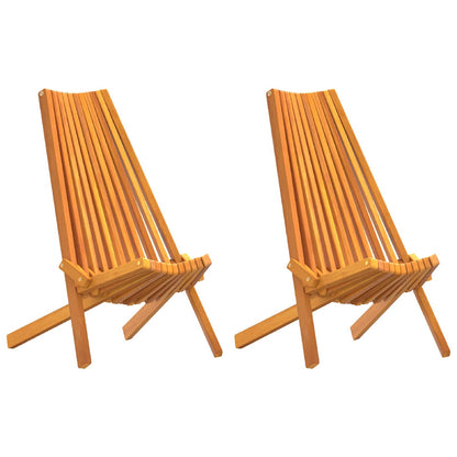 vidaXL Chair 2 pcs Brown 69 x 56 x 84 cm Solid Acacia Wood