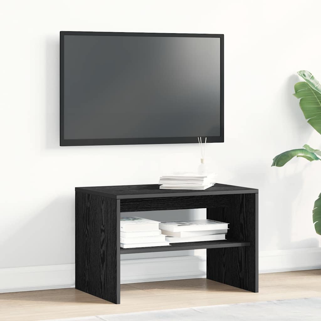 vidaXL TV Cabinet Black Oak 60x40x40 cm Engineered Wood