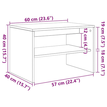vidaXL TV Cabinet Old Wood 60x40x40 cm Engineered Wood
