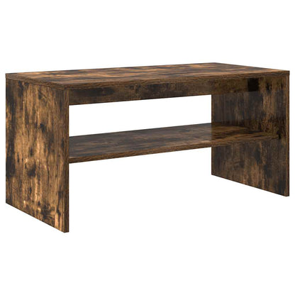 vidaXL TV Cabinet Smoked Oak 80x40x40 cm Engineered Wood